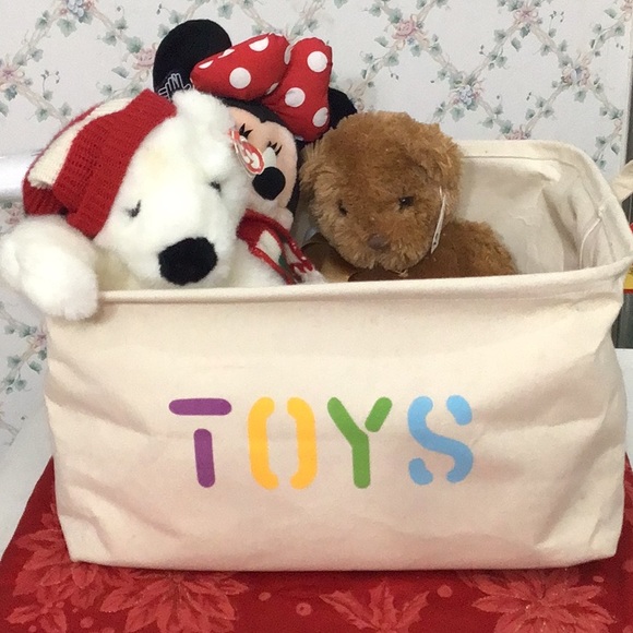 Toy Storage Folding Basket – Kid-Friendly & Easy Organization Solution - Picture 1 of 5